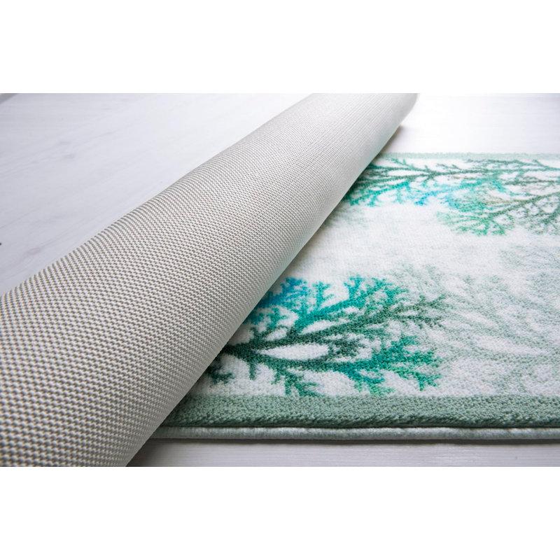 Ensemble de 2 tapis de bain Obadiah, Vert
