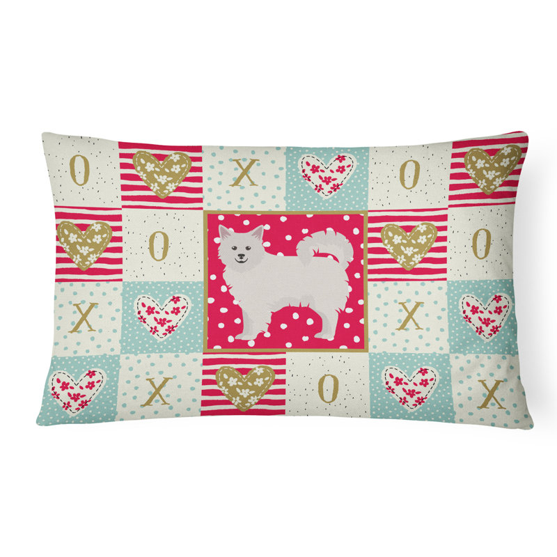  Coussin rectangulaire rembourré Italian Spitz Love