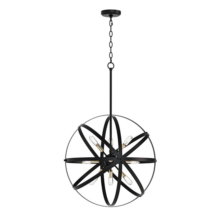 Kaston 9-Light 22” Wide Sphere Pendant Chandelier