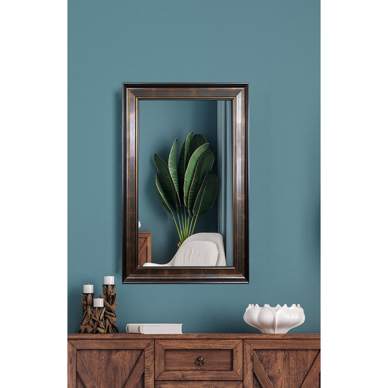 Miroir décoratif traditionnel vénitien Arlinna, H 43,25 po x l 33,25 po