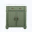 Meuble-lavabo Mid-Century avec base colonne romaine, vert-1243838191