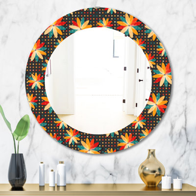 Obsidian Bloom 10 Bohemian and Eclectic Accent Mirror