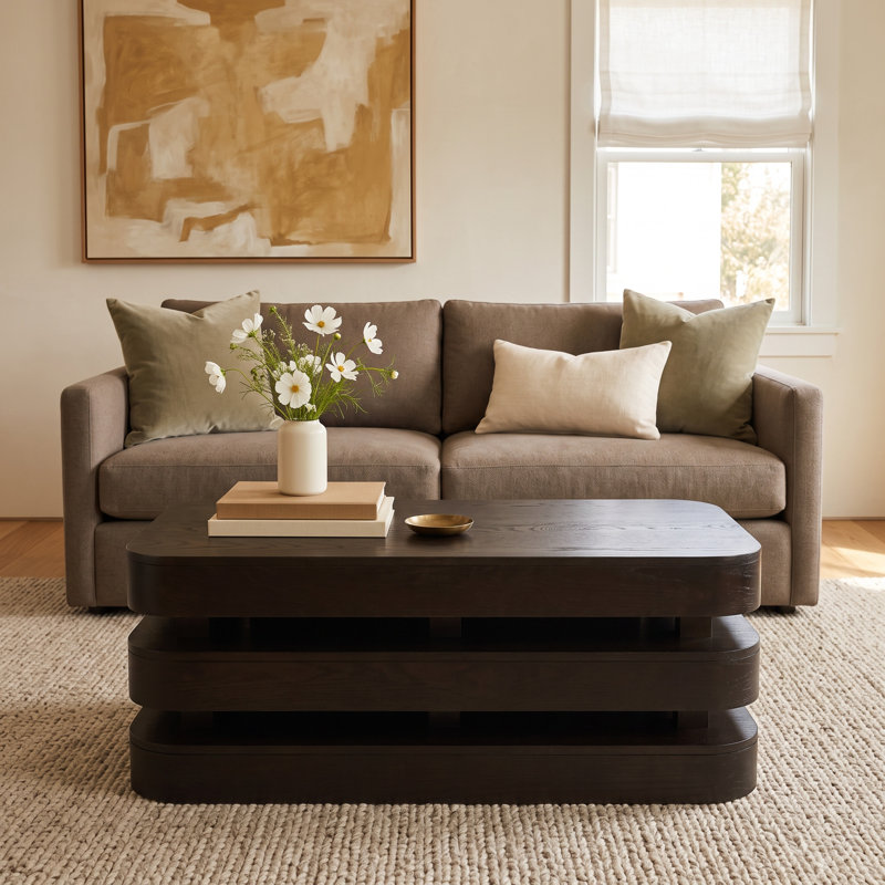 Marta Coffee Table, Espresso Wood