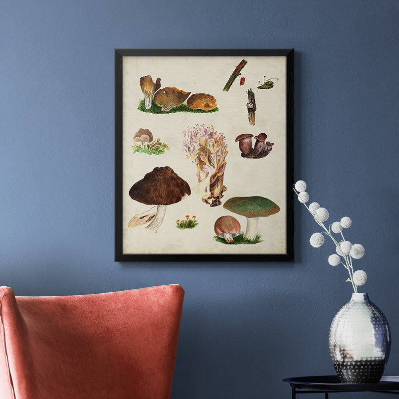 Toile encadrée de qualité supérieure avec champignon pré-suspendu, H 20 po x l 16 po, Noir