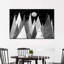 Montagne, paysage de montagne abstrait sur toile-92563048