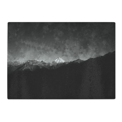 Tempered Glass Mountain Peak in Salcantay Peru Chopping Board