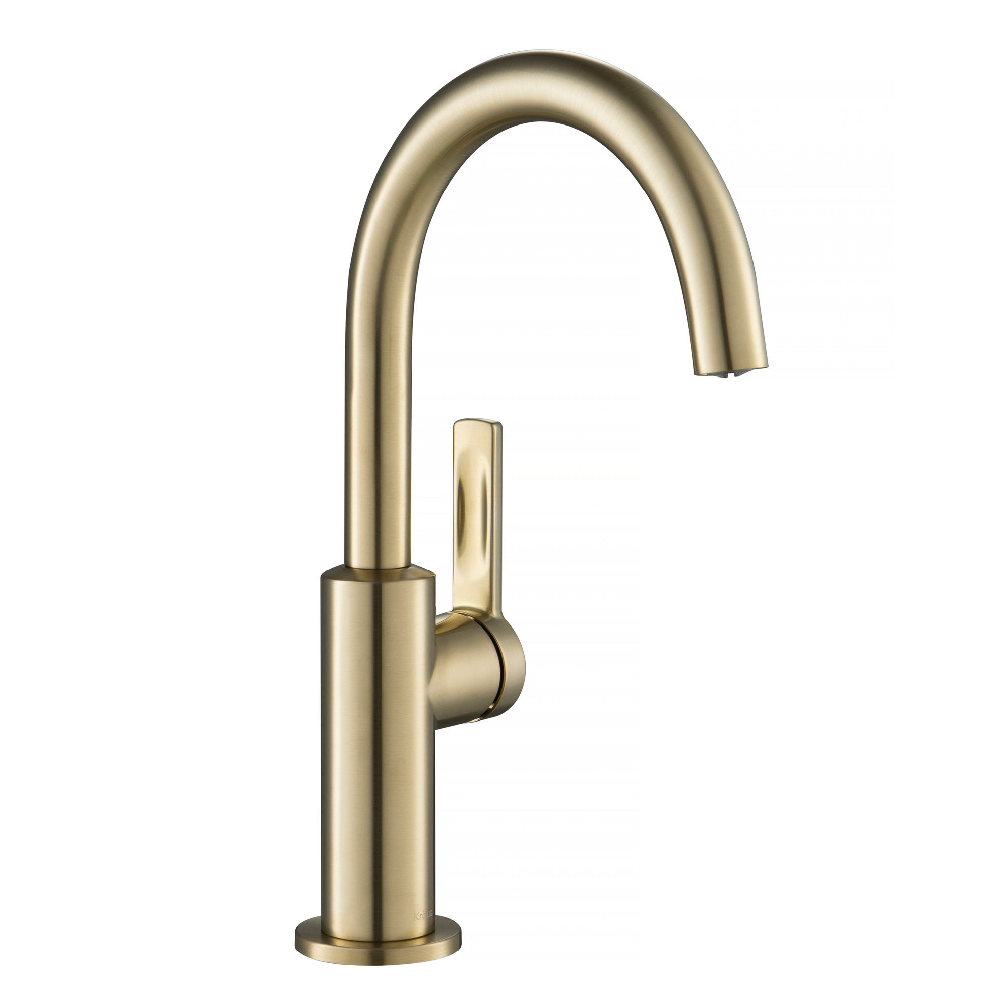 Oletto Single Handle Kitchen Bar Faucet, Antique Champagne Bronze