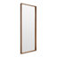 Mode Solid Wood Frame Rectangle Wall and Leaning Mirror