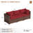 2-Person Outdoor Seating Group With Armless Sofa-1073861402