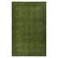 Tapis turc en laine fabriqué à la main 6 x 9,2 pi avec motif floral et fond vert