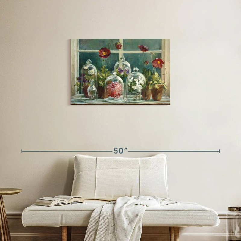 Harnek Fall Poppies Windowsill, 20" H x 30" W