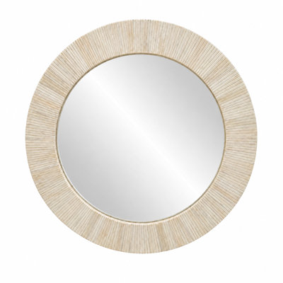 Miroir rond ivoire