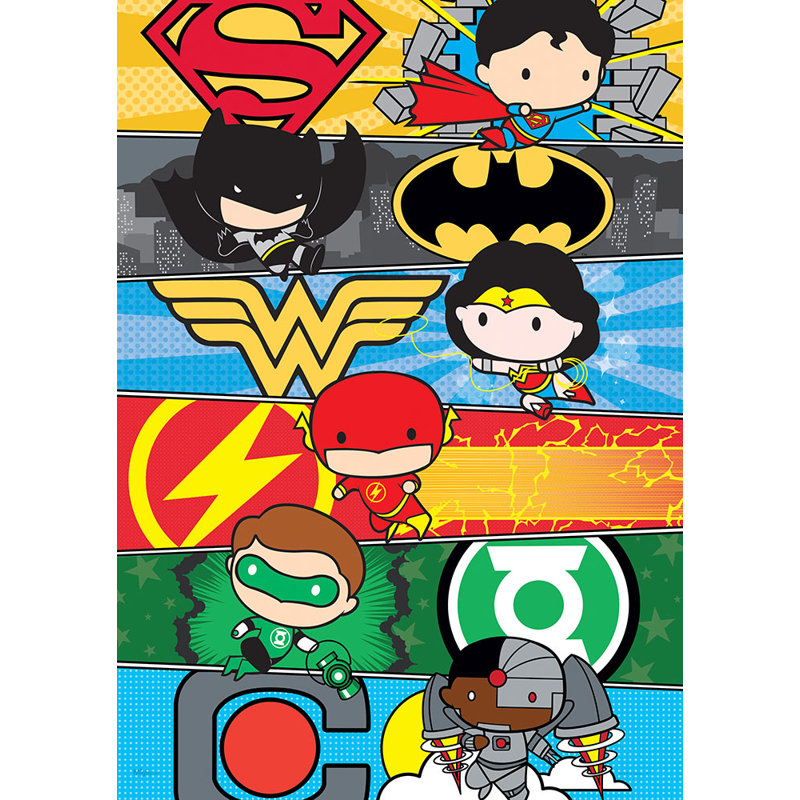« justice league-chibi », impression DC Comics