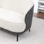 Causeuse en velours avec pieds noirs Stith-1879777121