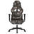 Gaming Chair with Footrest Fabric-712762746