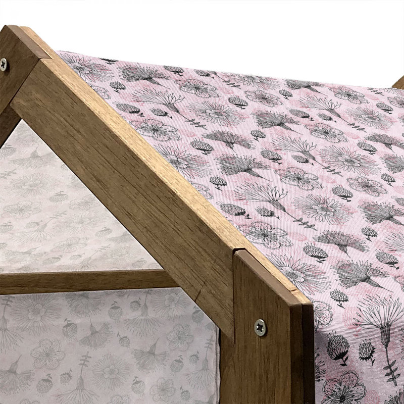 Niche pour chien en bois, H 22,44 po x l 23,62 po x P 17,72 po