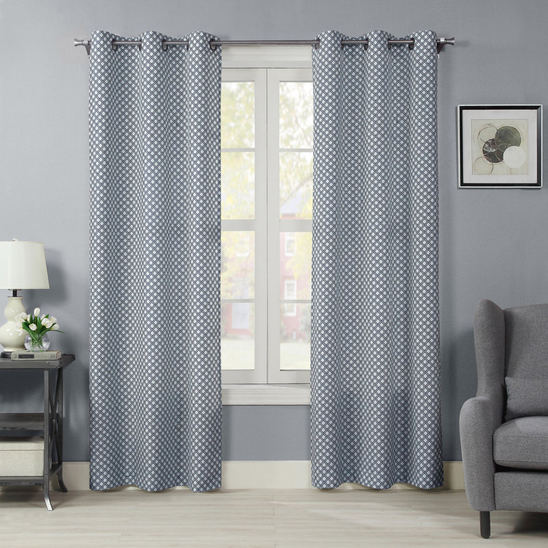 Room Darkening Curtain Single Panel, Blue