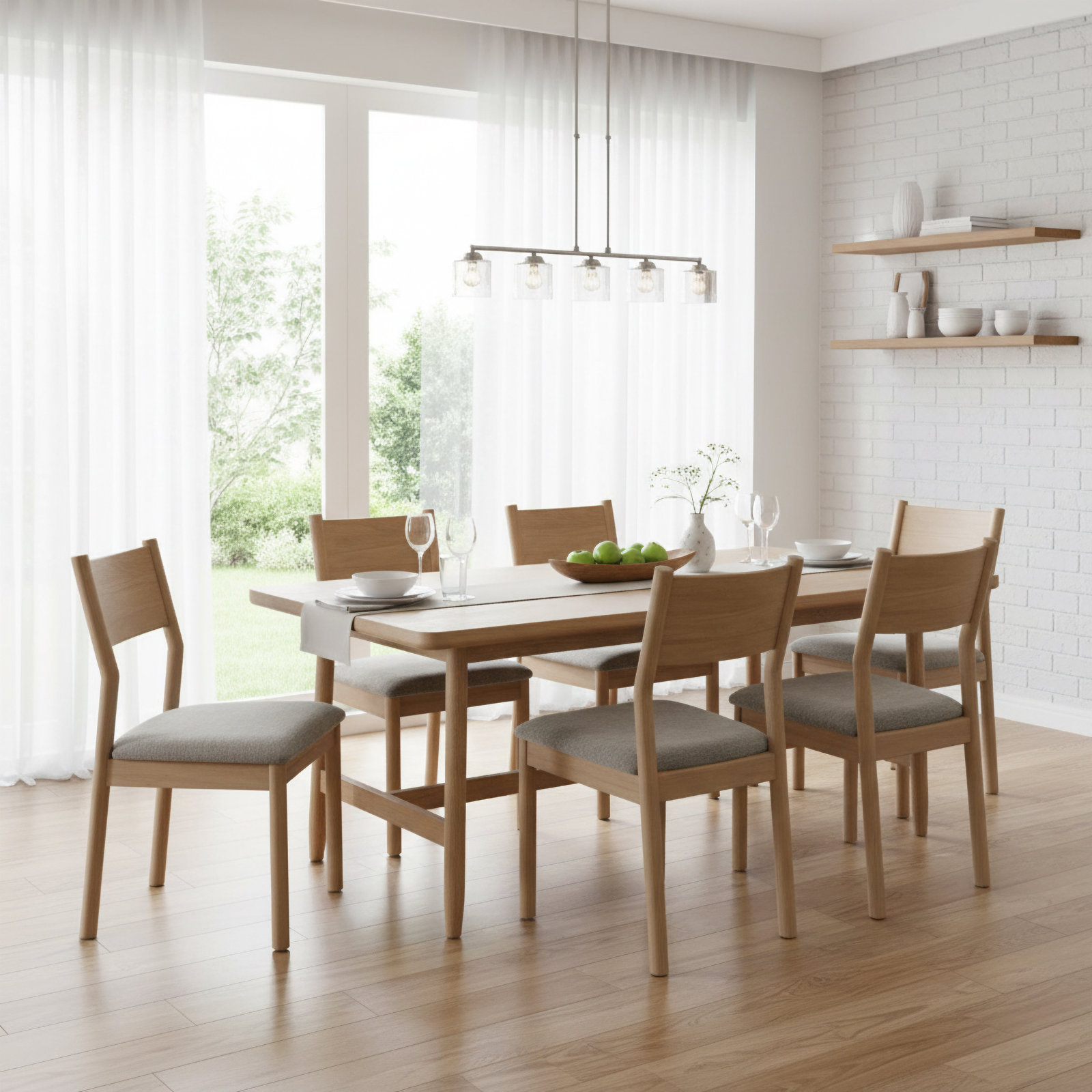 Covarrubias Upholstered Dining Chair, Sand