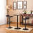 Ensemble de tables de bar Belham et 2 tabourets de bar pivotants en cuir reconstitué noir Belham