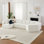 Extra-Large L-Shaped Deep-Seat Modular Sofa Chenille Fabric Sectional Sofa Includes 11 Pillows Curved Recliner Floor-Standing Living Room Sofa No Assembly Required