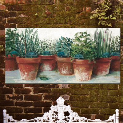 Moyle Kitchen Herbs Outdoor Canvas Art