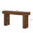63" Long Farmhouse Console Table, Rustic Brown Rectangular Sofa Table Behind Couch, Solid Wood Grain Entryway Hallway Table For Living Room, Dining Room