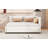 Full Size Linen Upholstered Daybed With Twin Trundle-1275170483-1275170510