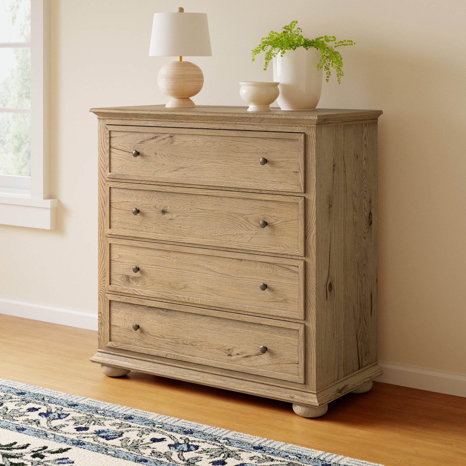 Geoffrey Tall Dresser, Worn Oak