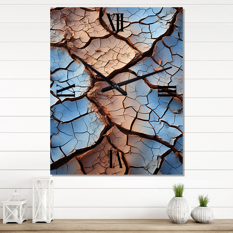 Burlinson - Horloge murale paysage et nature surdimensionnée, H 32 po x l 16 po x P 1 po