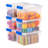 IRIS 4.3 Qt. Plastic Storage Bins With Lids, Clear Containers, Latching Totes 6 Pack-1044648042