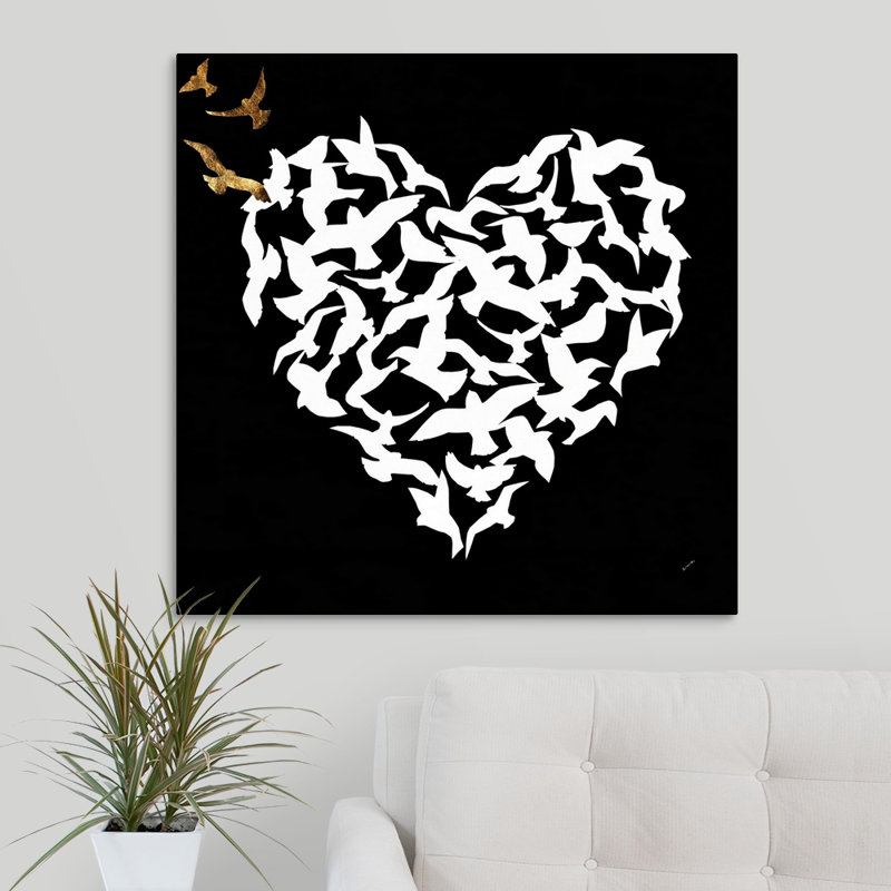 « cardiaque aflutter ii », impression sur toile, H 30 po x l 30 po x p 1,25 po, Toile tendue
