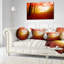 «Yellow Sun Rays in Red Forest», reproduction de photo sur toile tendue-18438069-33219968