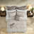 Luxury Khaki Bedding Sets, Polyester Jacquard With Elegant Damask For Home