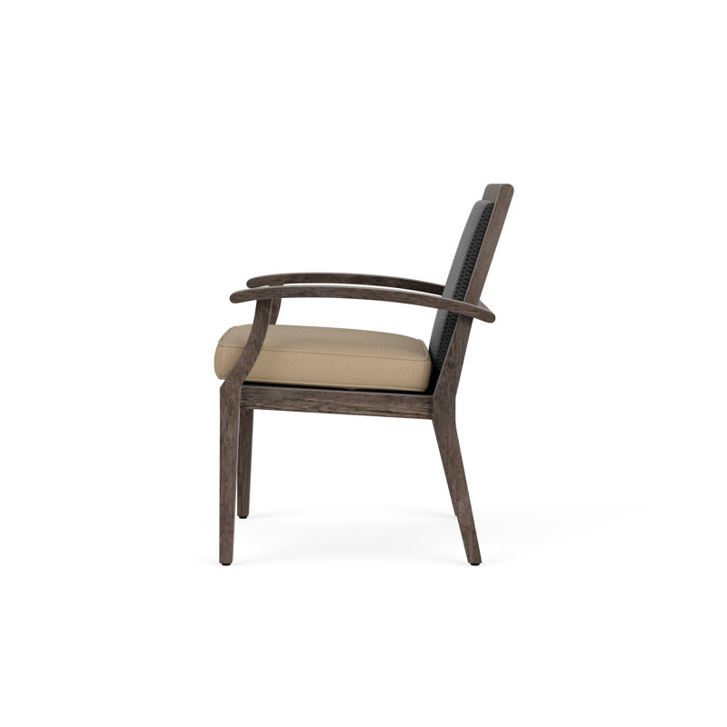 Frontier Outdoor Dining Armchair, Fife Sahara, Charcoal
