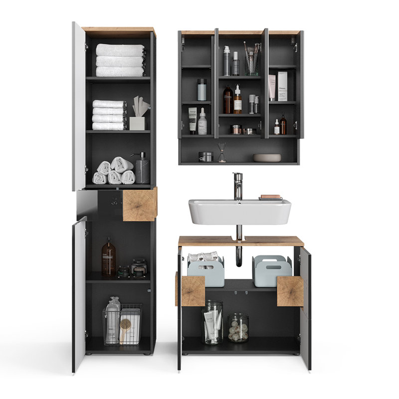 Bornhoft 3 Pieces Bathroom Furniture Suite