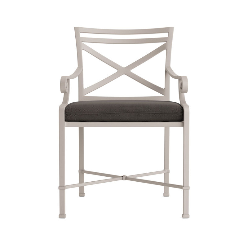Venetian Outdoor Lounge Chair, Fusion Charcoal, Dove Smooth