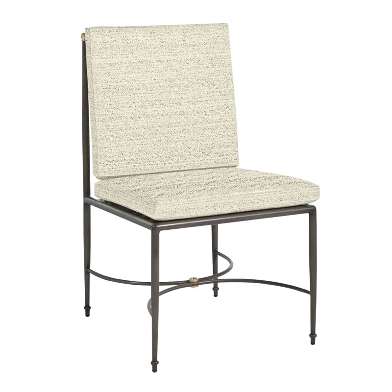 Roma Patio Chair with Cushions, Rollo Silver, No Welt