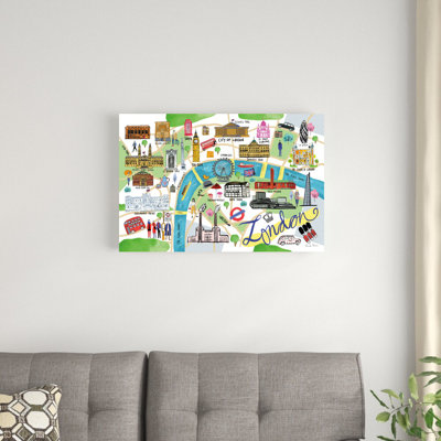 " London Map " by Farida Zaman