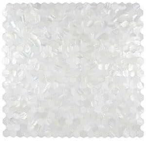 CNK Tilewhite Hexagon Groutless Pearl Tile