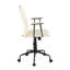 Chaise de bureau en similicuir crème