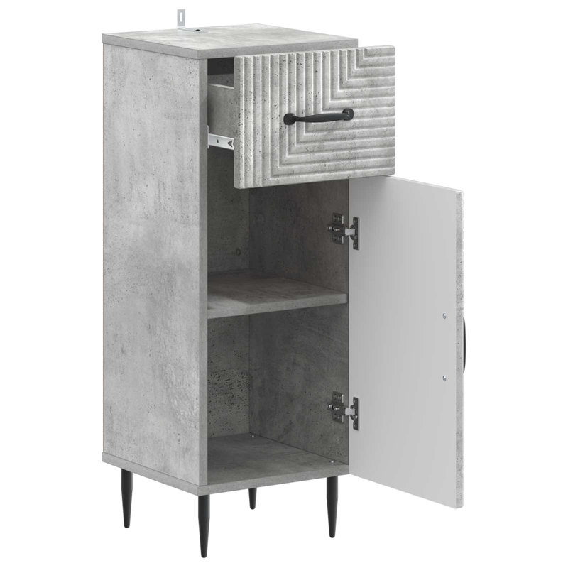 Bathroom Cabinet, Concrete Grey
