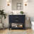 36" Fully Assembled Single Bathroom Vanity with Flip-Up Door Storage Compartment and Drawer-1303722709