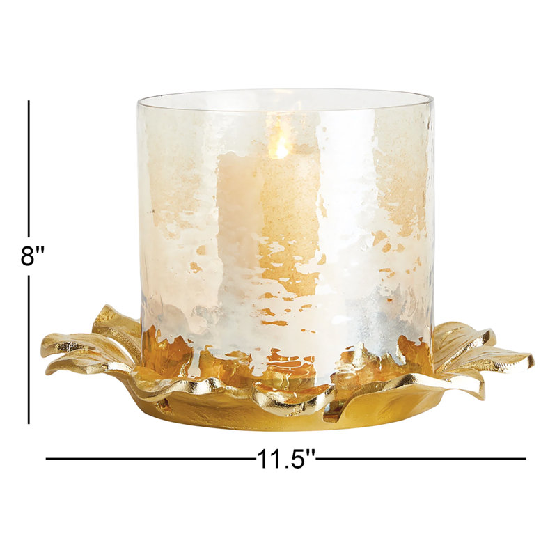 Grenada 8" Metal Tabletop Hurricane