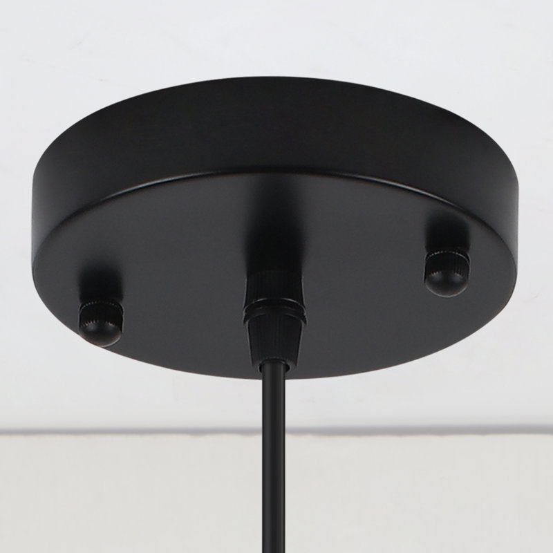 Luminaire suspendu pour dôme de cuisine moderne à 2 lumières 11,81 "à dôme industriel noir, Petit l 11,81 po