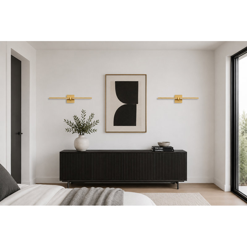 LED Armed Sconce, Gold