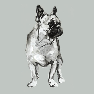 A Very Pastel Modern Dog IX by Cartissi - Wrapped Canvas Painting