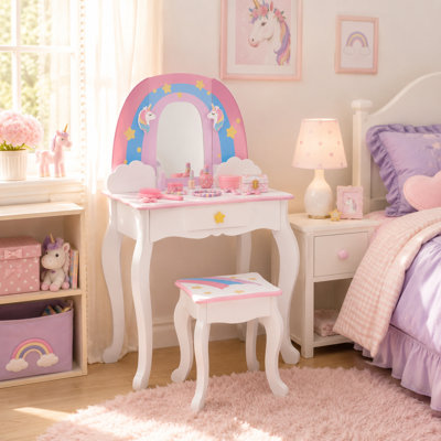 Kids Vanity Set with Mirror