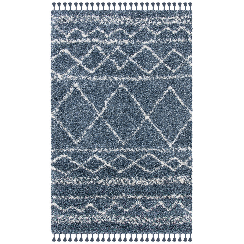 Gillam Pro Lux Shag 400 Performance Southwestern Rug, Rectangle 8' x 10'