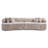 Boneless Compression Modern Curved L-Shaped Sectional Sofa, Oversized Luxury Boucle Fabric Couch-1163837164