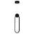 Black LED Pendant Light - Modern, Integrated Dimmable Lighting, Kitchen Island & Dining Room Fixture-1939066205
